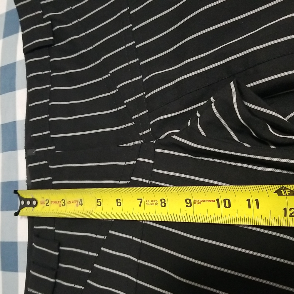 POLECI MADE IN USA BLACK AND WHITE STRIPE PANTS - Picture 6 of 16